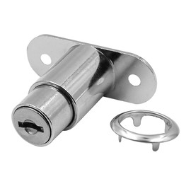 ZONADAH Sliding Door Window Lock 23mm Practical Cylinder Lock with Key Door Lock Wardrobe Lock for Drawers Office Filing Cabinet Alloy Furniture Hardware 2 Pack