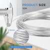 AiQInu Filo in Alluminio 3mm x 10M, Modellabile per Creazioni