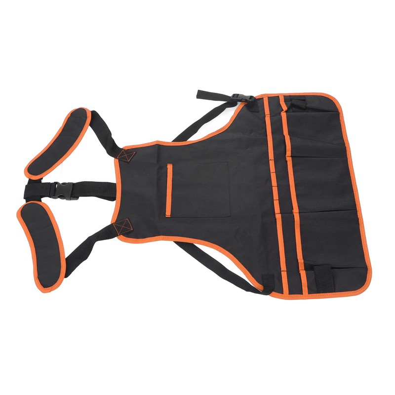 Tool Apron Multiple Pockets Oil Proof Waterproof Oxford Cloth Adjustable