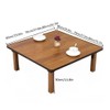 KOSTING Japanese-Style Square Folding Tea Coffee Table, Low Table, Dining