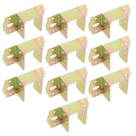Be In Your Mind 10 Pieces Square Metal Bracket Bed Hinge Iron Bed Rail Metal Square Frame Brackets Accessories for Home Bed Accessories
