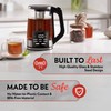 Gourmia Electric Programmable Glass Kettle – 1.7L Temperature Control Tea