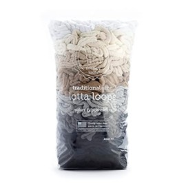friendly loom Quality Cotton Weaving Loops in Neutral Colors – 7” Traditional Size | Weave 6 Functional Potholders | Made in The USA