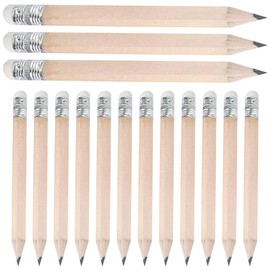 Toyvian 60 Lápices De Escritura Cortos Lápices De Golf Lápices De Preescolar Medios Lápices Con Gomas De Borrar Lápices De Escritura De Oficina Lápices De San Valentín Lápices Cortos