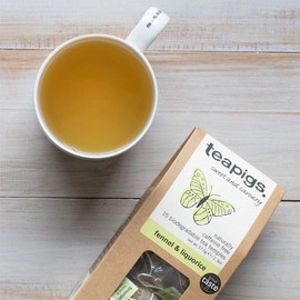 Teapigs Fennel and Liquorice Tea Made With Whole Herbs (1 Pack of 15 Tea Bags)