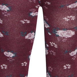 EWERS Baby Tights for Girls Flowers, Made in Europe, Tights Girls Tights Cotton, rhododendron