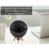 Black Tourmaline Crystal Ball with Stand - 3" Inches Large