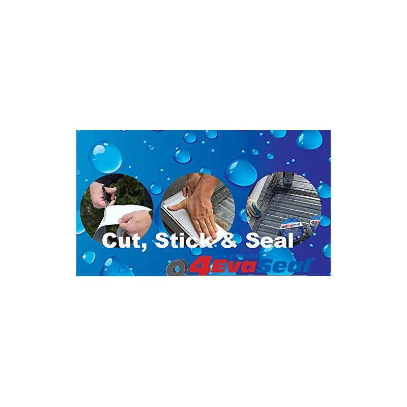 Multi-Purpose Rubberized Roofing and Waterproofing Tape Stops Leaks ! -