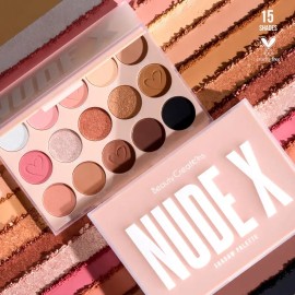 Paleta De Sombras Para Ojos Nude X 15 Tonos Beauty Creations Color de la sombra NUDEX
