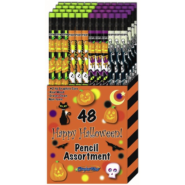 DesignWay Halloween Pencil, 48-Pack