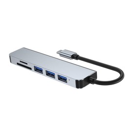 CIYODO Port USB Hub Type Expansion Dock Video Converter Card Reader for Laptop High Speed Data Transfer Compatible with USB Type Devices