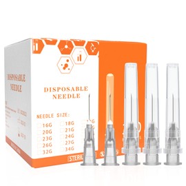 27 Gauge Needle 1/2 Inch, Individual Package-Box of 100 Pcs