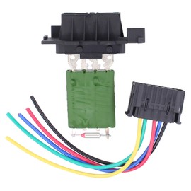 Resistor Heater Blower Regulator Fan Resistor Heater Blower Motor Fan Resistor with Wiring Harness for Jumper Boxer Corsa D E Movano C Adam Grande Punto Evo 199 Doblo Fiorino Linea Qubo Mito
