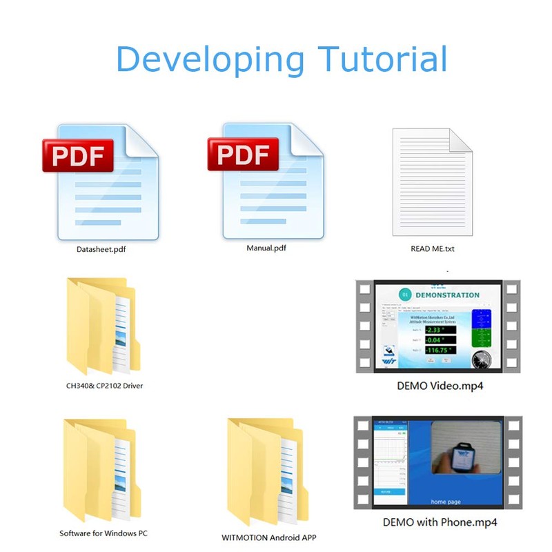 WT61C RS232 AHRS IMU Sensor High Accuracy 2 Axis Roll