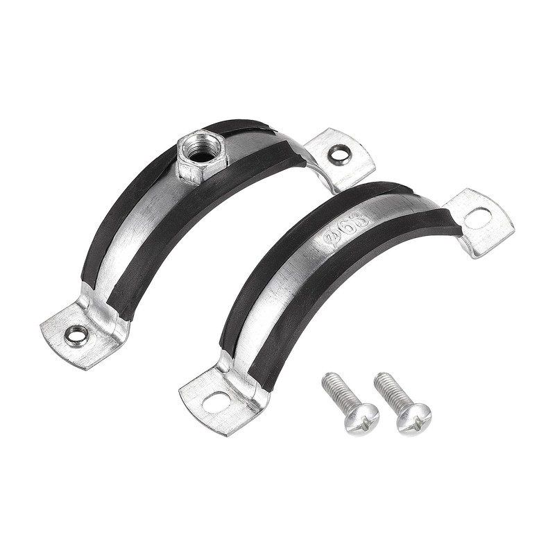 sourcing map Adjustable Pipe Bracket Clamp, 2-1/2" (63mm) Wall Ceiling