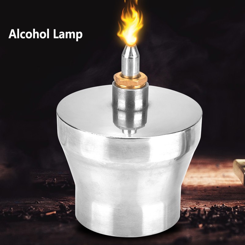 450ml Stainless Steel Thickened Alcohol Burner with Screw and Wick