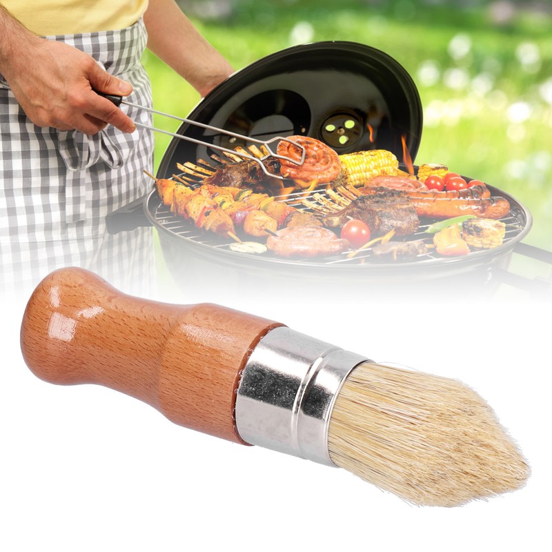 Thickened Bristles Brush Dust Removal Wooden Handle Paint Brush for