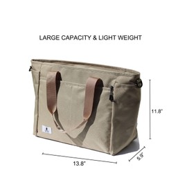 1 Tree Women Weekender Overnight Travel Shoulder Bag Overnight Carry-on Duffel Gym Tote Luggage (khaki)