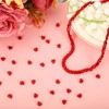 Whaline 600Pcs Heart Beads Red Love Heart Spacer Beads Valentines