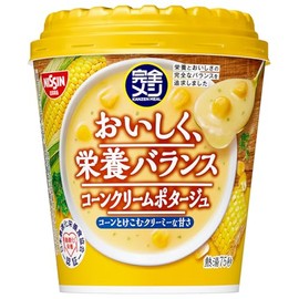 Nissin Foods Nissin Corn Cream Potage, 6 Servings, Cup Soup, Protein, 0.3 oz (8.9 g), PFC Balance, Dietary Fiber