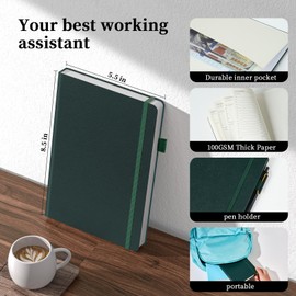 Forvencer Planner, Daily, Weekly & Monthly Planner 2024-2025 Academic Year, Durable Hardcover Weekly Planner for Work, School, Home, Start Anytime, A5(5.8'' x 8.3''), Black