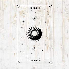 Mystical Witchy Wall Decals - Mystical Witchy Wall Stickers - Minimalist Witch Celestial Witchcraft Magic Wicca Silhouette - Car Window Tumbler Laptop Water Bottle Bedroom Room Home Decor DWSV12902