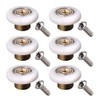 6 pcs Shower Door Rollers Wheels, Bathroom Glass Door Replacement