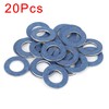 X AUTOHAUX 20pcs M12 Blue Car Oil Drain Plug Gaskets