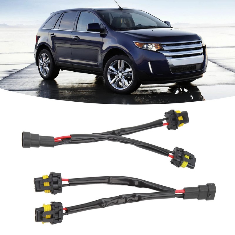 Headlight 2 Way Splitter Cable Socket Harness Male to Female