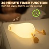 Silicone Night Light for Kids - Squishy Duck Lamp, 3-Level