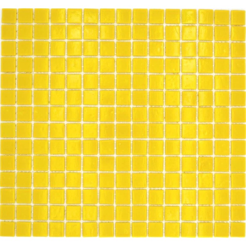 Mosaic Yellow Glass Mosaic Tile Tiles Glass Glossy Square Wall