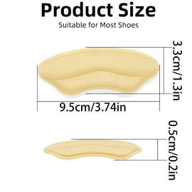 Heel Pads,Shoe Inserts for Shoes That are Too Big 6 Pairs Heel Grips for Womens Shoes,Inserts to Make Shoes Fit Tighter for High Heels,Heel Cushions for Back of Heel Protectors Foot