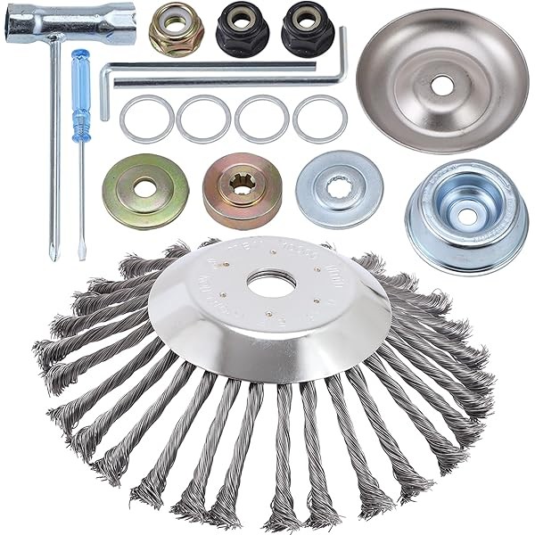10 Inch Rotary Steel Wire Brush Cutter Trimmer Head Weed