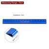 sourcing map Aluminum Hollow Scale Ruler 15cm Metric Triangular Metal