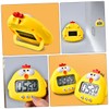 MAGICLULU 3pcs Cartoon Chick Electronic Timer Baking Alarm Clock for