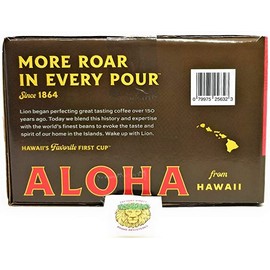 Lion Coffee Single Serve Coffee Pods ORIGINAL Roast (Pack of 54) with Exclusive Lion Coffee Factory Direct Brand Registered Sticker, AN ISLAND FAVORITE