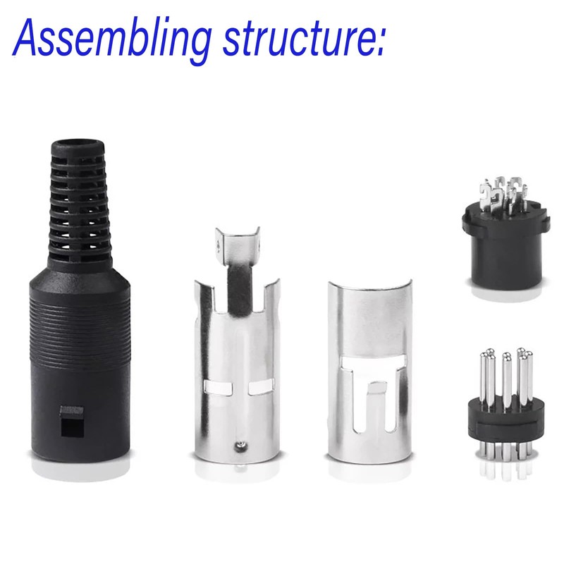 SHUKEFER 6 Pin DIN Connector 2PCS 6 Pin DIN Male