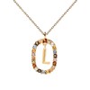 PDPAOLA - Necklace Letter L - 925 Sterling Silver 18k