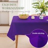 BYDOLL Table Cloth Purple 60x102 Inch Tablecloth for 6 Foot