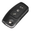 Kelay 3 Buttons Car Key Cover Flip Folding Replacement For