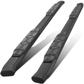 OTHOWE 4.3 Inches Oval Tube Bar Running Boards Compatible with 2002-2008 Dodge Ram 1500 Crew Quad Cab, 2003-2009 Ram 2500 3500 Crew Cab Quad Cab. Running Boards and Carbon Steel Side Steps Step Bars.