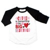 Toddler Boys Promoted to Big Brother Valentine's Raglan (12-18 Months,