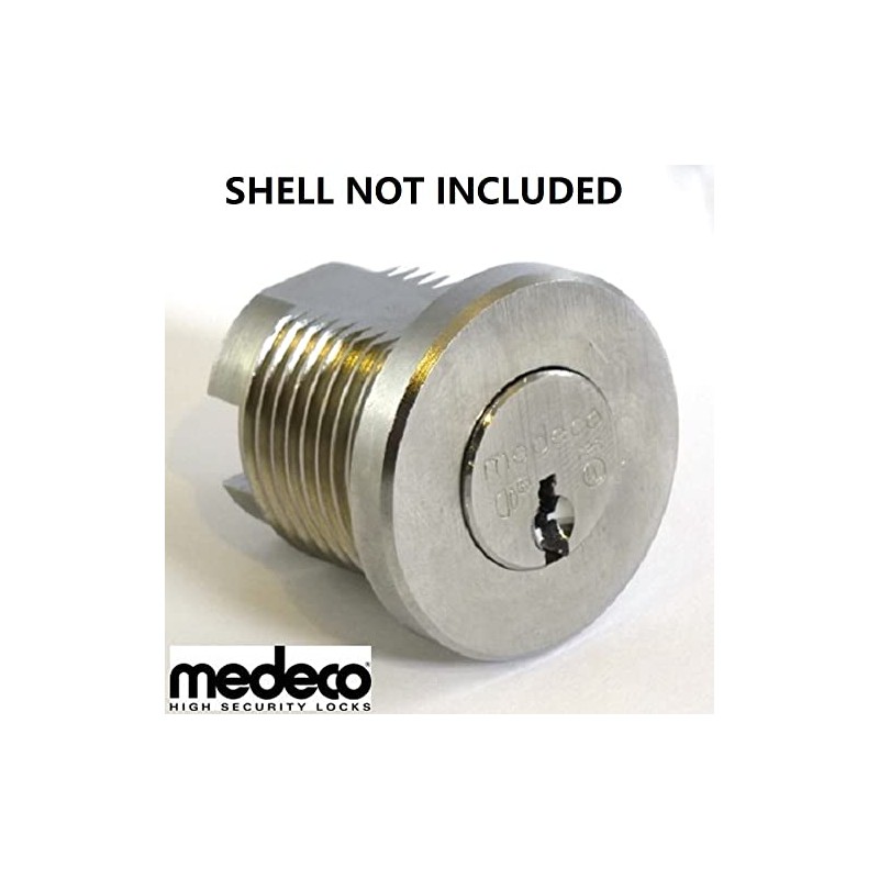 Medeco Removable Plug Cylinder Lock with 1 Key (Keyed-Alike)