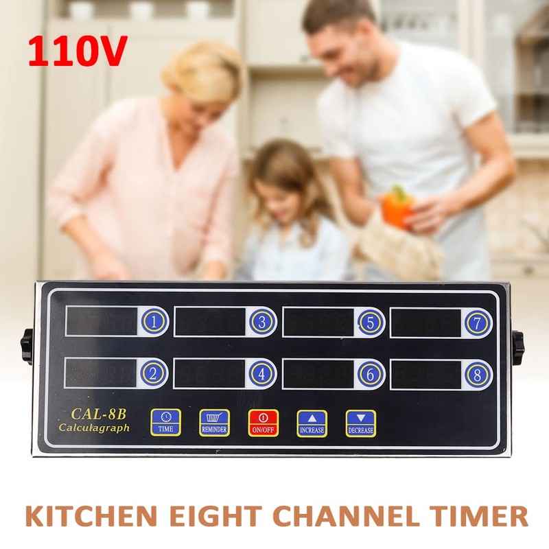 8 Channels Digital Kitchen Timer Cooking Timer Reminder Fryer Timer