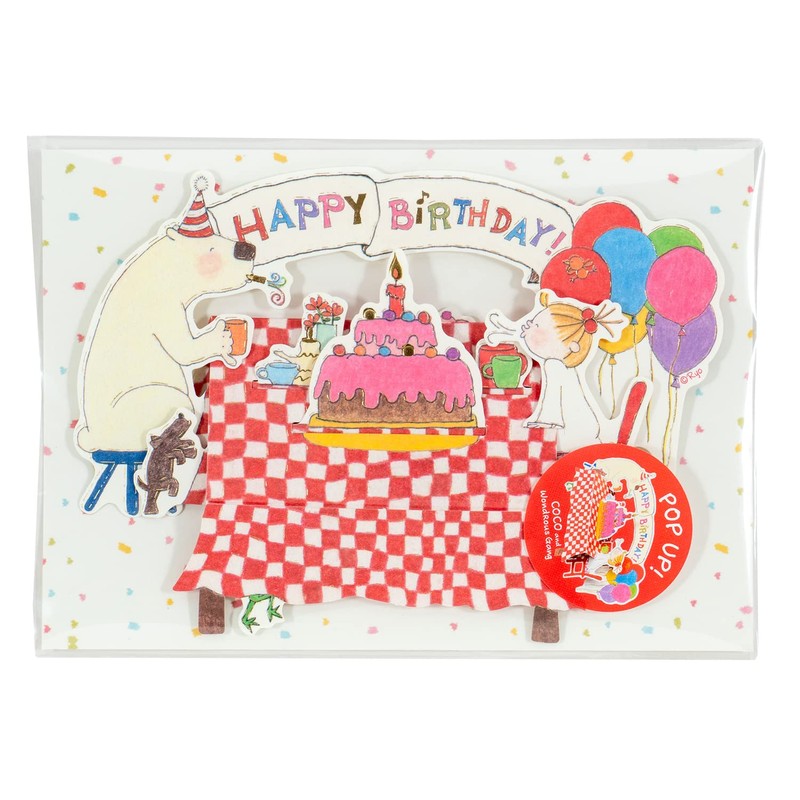 Coco-chan Greeting Life Birthday Card Pop-up Table RY-959