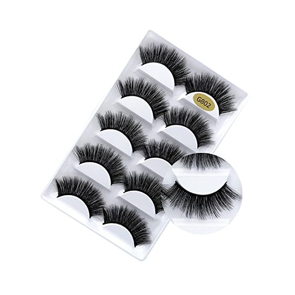 Wispy Lashes False Eyelashes Natural Look Short Fluffy Faux Mink