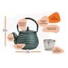 Frieling Ja by Tebie Cast Iron Teapot with Stainless Steel