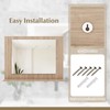 CHARMAID Bathroom Mirror with Shelf - 24" x 18" Wall