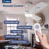 Amico Ceiling Fans with Lights, 52 Inch Ceiling Fan with
