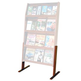 Wooden Mallet Optional Floor Stand for 4H Slope Displays, Mahogany